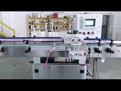 化粧品瓶缶 300KG のための空気圧丸ボトル自動ラベリング機械ガラス